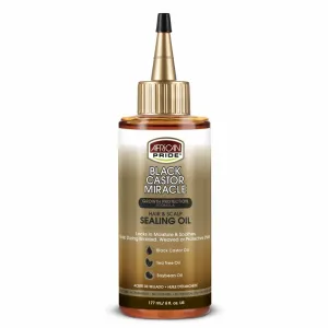 African Pride Black Castor Miracle Hair & Scalp Sealing Oil 6oz