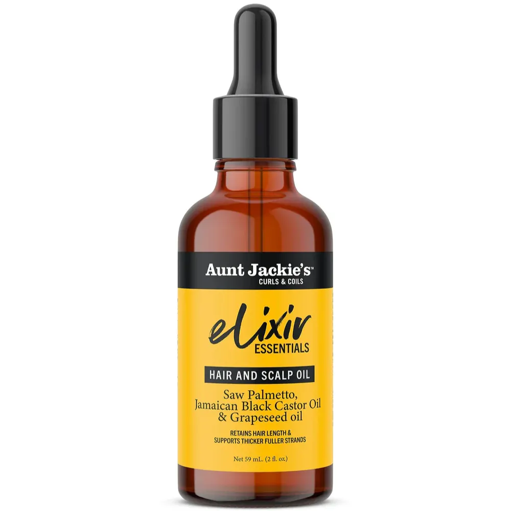 Aunt Jackie's Saw Palmetto & Jamaican Black Castor Hair & Scalp Oil 2oz