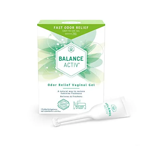 Balance Activ Odor Relief Vaginal Gel for Women Works Naturally to Rapidly Relieve Unpleasant Odor and Restore Feminine Freshness