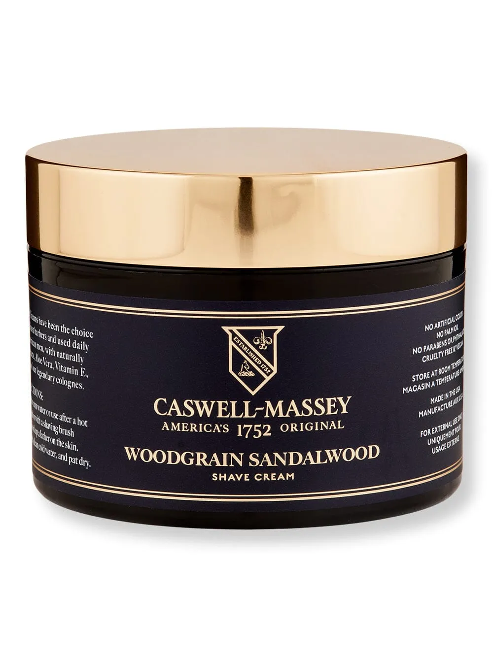 Caswell Massey Woodgrain Sandalwood Shave Cream 8 oz