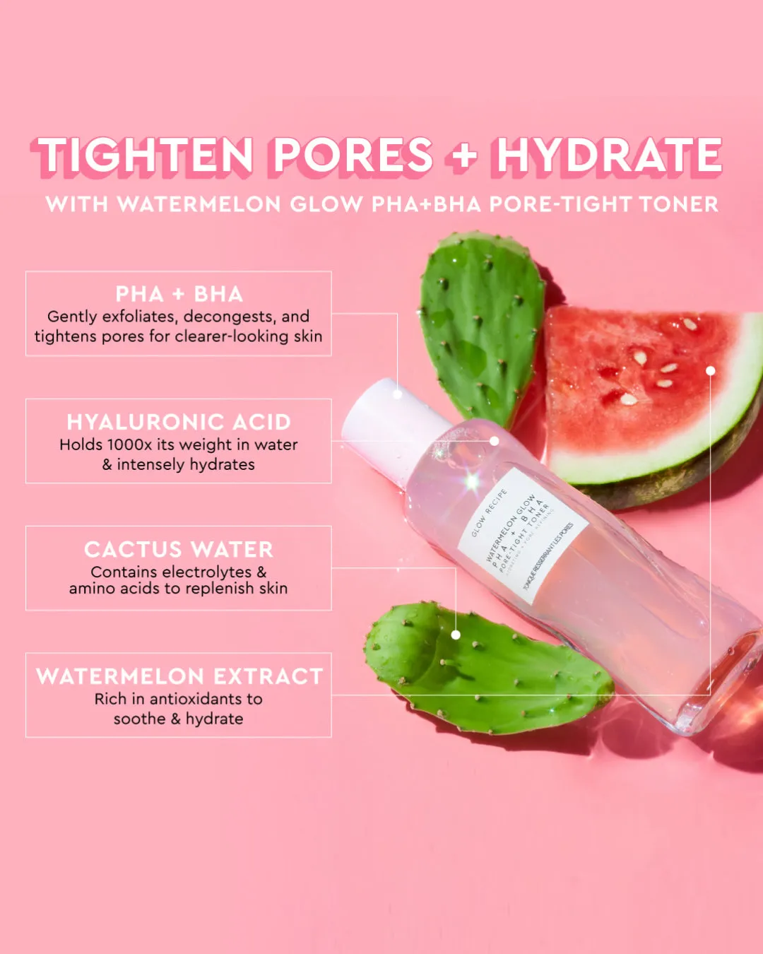 Glow Recipe Watermelon Glow PHA BHA Pore-Tight Toner