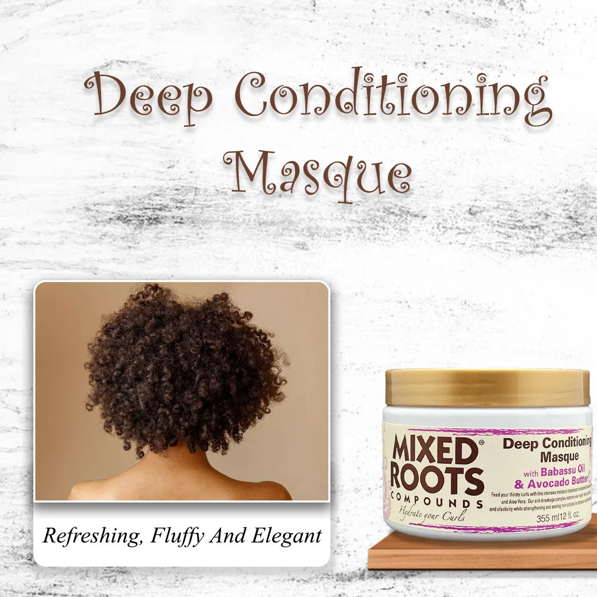 Mixed Roots Compounds Deep Conditioning Masque 355ml Babassu & Avocado Butter