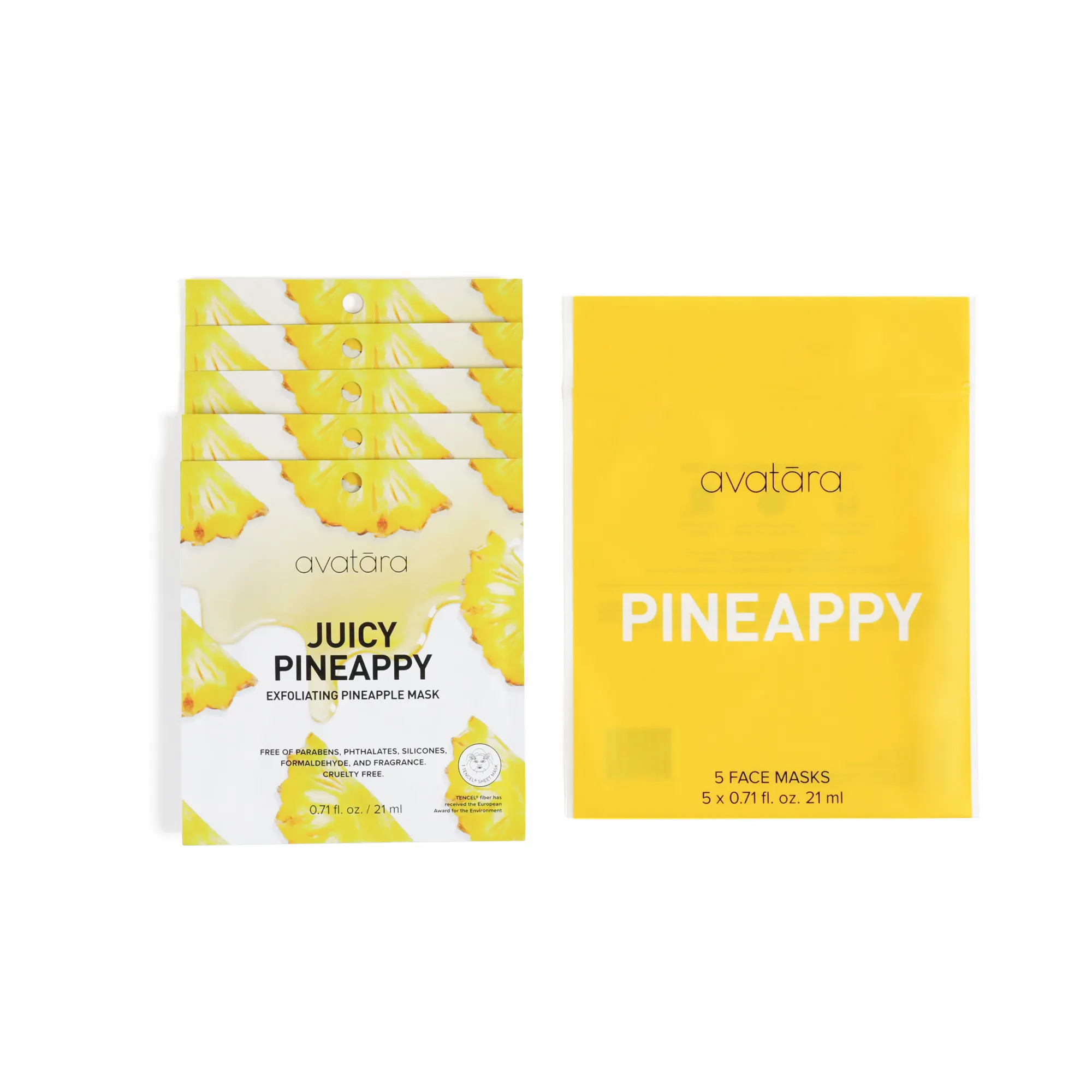 Pineapple Exfoliating Face Mask - 5 Pack